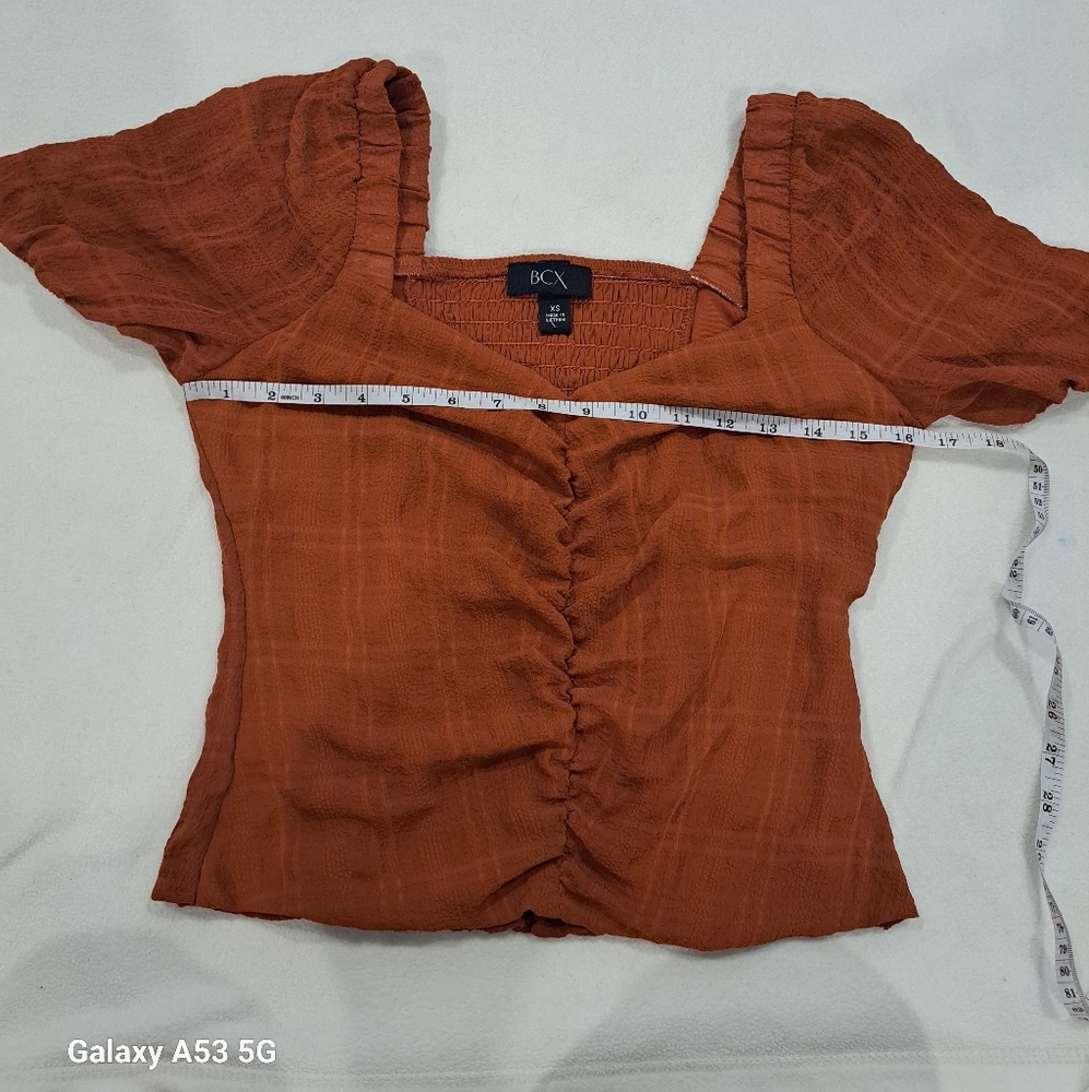 BCX Women's Rust Top Size XS - Picture 5 of 5